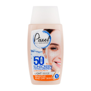 کرم ضد آفتاب رنگی پیکسل با SPF50 مناسب پوستهای خشک، نرمال و حساس حجم 50 میلی لیتر رنگ بژ روشن