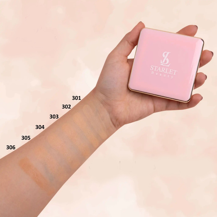 پنکک دو کاره ویتامینه استارلت Starlet Two Way Cake Compact Powder