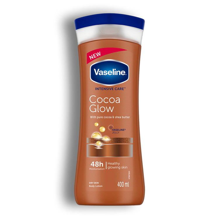لوسیون بدن کاکائو وازلین مدل Cocoa Glow حجم 400ml