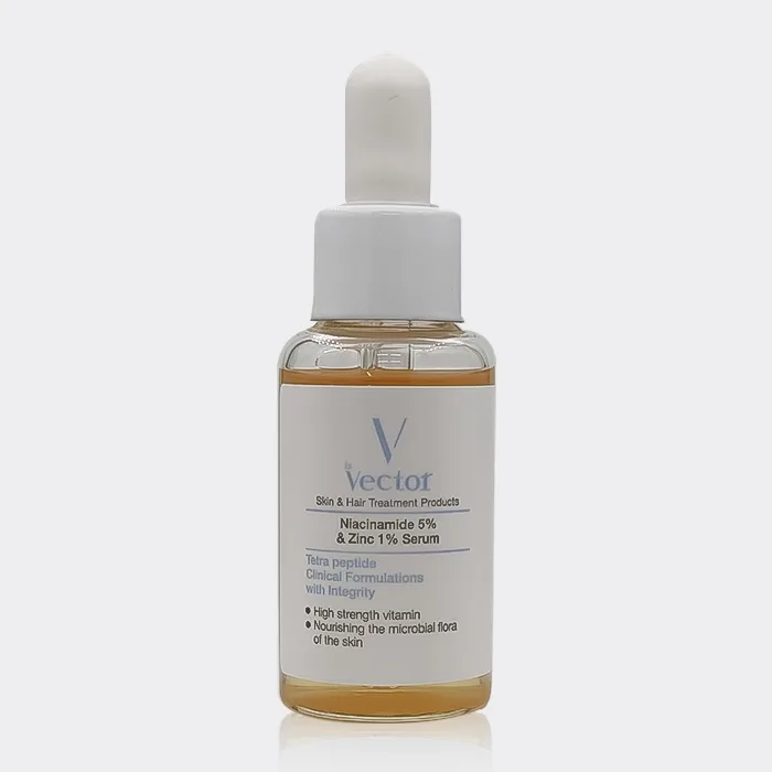 سرم نیاسینامید 5% وکتور Vector Niacinamide 5% & Zinc 1% Serum 30 ml