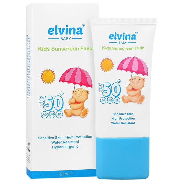 فلوئید ضد آفتاب کودک SPF50 الوینا 50 میلی لیتر