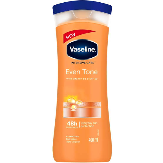 لوسیون روشن کننده بدن نیاسین آمید وازلین Vaseline Even Tone حجم 400 میلی لیتر