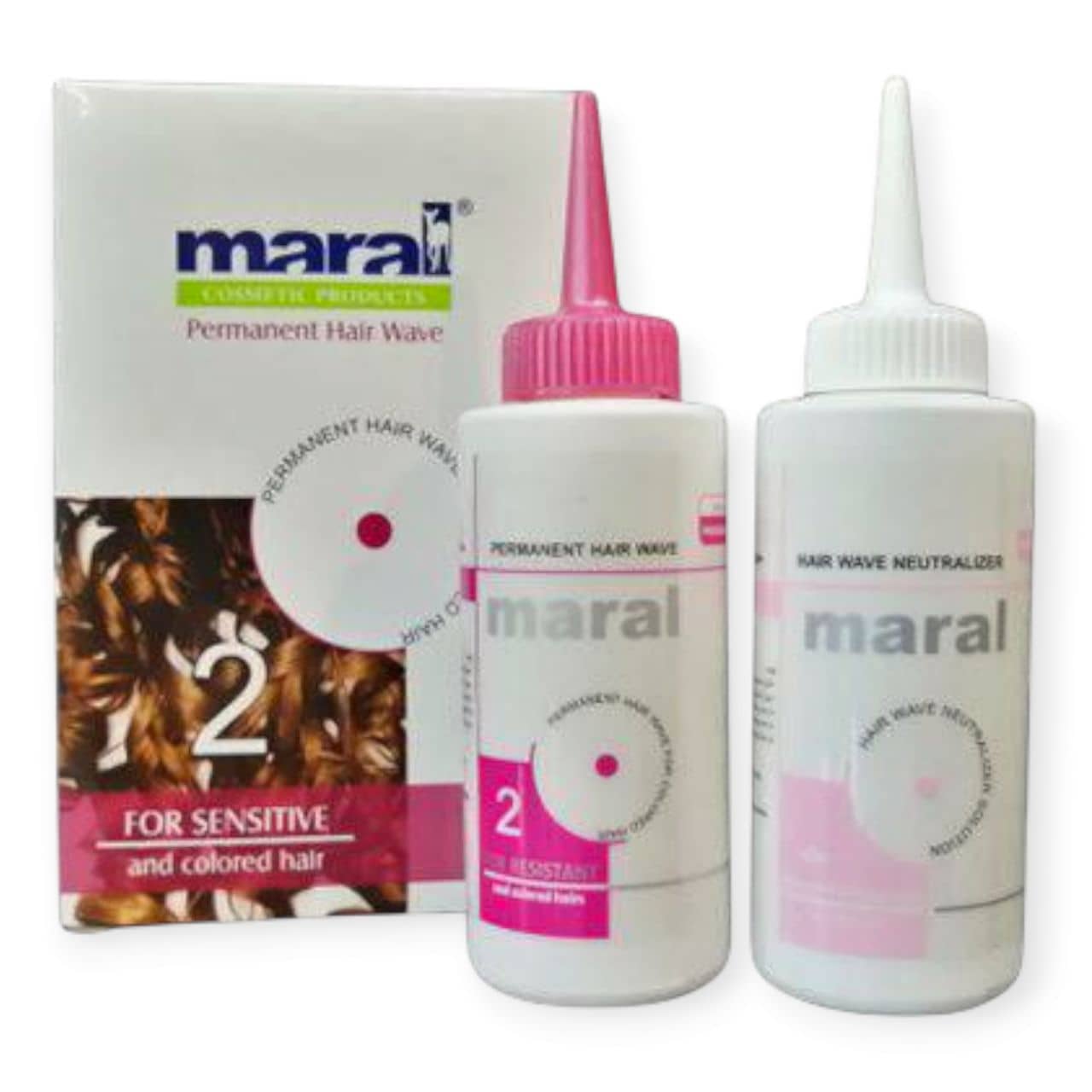 مواد فر کننده موهای رنگ شده مارال maral (کیت فر مارال شماره 02) حجم 100 میل