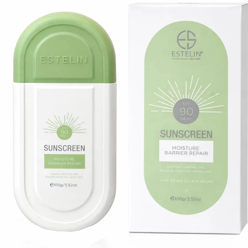 کرم ضد افتاب بی رنگ 100 میلی لیتر صورت استیلن SPF 90 مدل MOISTUER