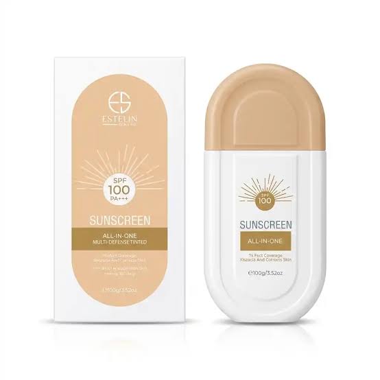کرم ضدآفتاب رنگی استلین All-In-One Multi-Defense | SPF 100 با پوشش طبیعی و فرمول سبک غیرچرب